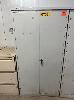Steel Cabinet, 180cm, 2 Door, Brownbuilt, Grey