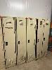 5 X Single Door Lockers, Beige, 180cm