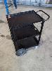 151 · UTILITY TROLLEY, 3-TIER. 700 X 400 X 800 (W D H OVERALL) & FOLDING STEP LADDER.