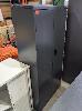 203 · METAL BROOM CABINET. 2-DOOR. 5-FIXED HALF SHELVES, 1-FULL SHELF & BROOM ALCOVE. GREY. NO KEYS. 900 X 400 X 1,800 MM (W D H) NO GST
