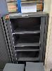205 · METAL STORAGE CABINET. 2-DOOR TAMBOUR. 5-SHELF. GREY. NO KEYS. GODFREY. 900 X 500 X 1,650 MM (W D H)