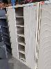 206 · FULL HEIGHT METAL STORAGE CABINET. 2-DOOR TAMBOUR. 6-SHELF. BEIGE. WITH KEYS. 1,195 X 500 X 2,000 MM (W D H)