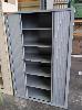 208 · METAL STORAGE CABINET. 2-DOOR TAMBOUR. 6-SHELF. LIGHT GREY. SCHIAVELLO. NO KEYS. 2,000 X 510 X 1,825 MM (W D H)