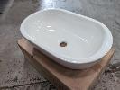222 · 1 X ABOVE COUNTER OVAL CERAMIC BASIN, ARTO BASIN 7090. 550 X 350 X 150 MM (W D H)