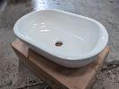 228 · 1 X ABOVE COUNTER OVAL CERAMIC BASIN, ARTO BASIN 7090. 550 X 350 X 150 MM (W D H)