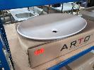 212 · 1 X ABOVE COUNTER OVAL CERAMIC BASIN, ARTO BASIN 407E. 685 X 420 X 110 MM (W D H)