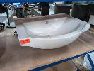 213 · 1 X INSET CERAMIC BASIN, SQUARE WITH CURVED FRONT. 600 X 480 X 200 MM (W D H OVERALL)