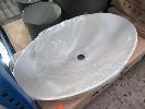 221 · 1 X ABOVE COUNTER OVAL CERAMIC BASIN. ARTO BASIN 407E. 685 X 420 X 110 MM (W D H)
