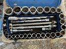 Elora Socket Set, Made In Germany, 35 Piece Imperial, 3/4" Drive No Gst