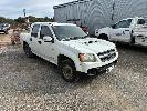 133 · 2009 HOLDEN COLORADO LX DUAL CAB UTE 4x2, REG: S597 CXE, VIN: MMMTFR85HAH510635, ENG: GV1564, ODO: 257,000kms SHOWING, 3.0LITRE DIESEL, MANUAL TRANSMISSION, WHITE DUCO, 4x2, AIR CON, STEEL WHEELS, NO GST