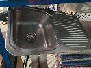 264 · 1 X STAINLESS STEEL SINGLE BOWL SINK. WITH FITTINGS. 775 X 480 MM, AS NEW