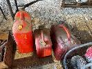 47 · 3 x JERRY CANS, 10 & 20 LITRE, ASSORTED HAND TOOLS, SOCKETS, HACKSAW, ETC NO GST