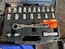 93 · 2 x THRU HOLE RATCHET SETS, STANLEY & JIMY NO GST