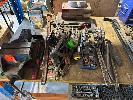 113 · 7" VICE, ASSORTED TOOLS, SOCKETS, STILSONS, GRIPS, TAPE MEASURES, SCREWDRIVERS, ETC NO GST