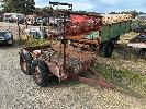 230 · FARM TRAILER, 8x4', TANDEM AXLE, PIN HITCH NO GST