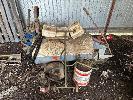 247 · MOBILE FUEL TROLLEY WITH GREASE PUMP, DRUM, ETC NO GST