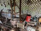 ANTIQUE SCALE, SACK TRUCK, TROUGH BASO MILL, SPRAYER, CHAIRS, ETC NO GST