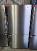 WESTINGHOUSE 529 LITRE BOTTOM MOUNT REFRIGERATOR FREEZER. MODEL WBE5314SA STAINLESS., ** DOOR HANDLE MISSING **