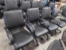418 · 4 X GAS LIFT OFFICE CHAIRS. HIGH BACK. BLACK.