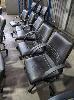 419 · 5 X GAS LIFT OFFICE CHAIRS. HIGH BACK. BLACK.
