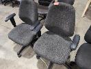 426 · 2 X GAS LIFT OFFICE CHAIRS. FABRIC. CHARCOAL.