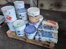 402 · ASSORTED TILE GROUT & ADHESIVES. 1 X PALLET. NO GST