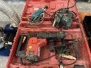 12 · ROTARY HAMMER DRILL, HILTI, ANGLE GRINDER & SANDER, 240V NO GST