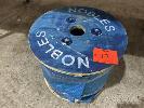 17 · WIRE ROPE CABLE, NOBLES,, 3-4mm DIAMETER,, BLUE PVC OUTER WITH GALV STEEL WIRE, 1 x ROLL, 1000m