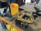 24 · AEG METAL CUTTER/NIBBLER,, ROSS 115mm GRINDER &, GOLDAIR WORKSHOP HEATER,, ALL 240V WITH, BOSCH CORDLESS DRILL &, PANASONIC 1/4 DRIVER