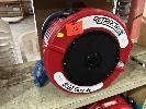 36 · RETRACTABLE HOSE REEL, HOT WATER, MACNAUGHT, MOD: WH415R-01, 150 PSI, RED WITH PISTOL GRIP NOZZLE