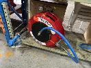 37 · RETRACTABLE HOSE REEL, HOT WATER, MACNAUGHT, MOD: WH415R-01, 150 PSI, RED WITH PISTOL GRIP NOZZLE