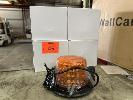 45 · 4 x ROTARY HAZARD LIGHT BEACONS, LED, AMBER,, MAGNETIC ROOF MOUNT, 12V DC, AS NEW