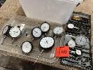 160 · 11 x DIAL INDICATORS INCLUDING MITUTOYO, BATY, MERCER, ETC, ASSORTED SIZES NO GST
