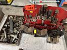 210 · ENGINEERS BOLT DOWN SET, 4 x V BLOCKS, ETC