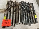 212 · 13 x M/T DRILL BITS, ASSORTED SIZES 30 TO 15mm, METRIC & IMPERIAL
