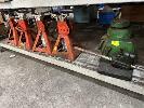 220 · 4 x CHASSIS STANDS, ADJUSTABLE & HYDRAULIC BOTTLE JACK, MILENIUM 20 TONNE