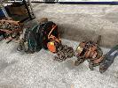 221 · CHAIN & LEVER HOISTS, AIR REG SET, HOSE REELS, WELDING ELECTRODE HOT BOX, ETC