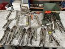 234 · ASSORTED VICE GRIPS, 3 x LONG JAW, 250mm, 1 x C CLAMP TYPE & 9 x STANDARD
