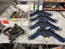235 · 5 x RIGHT ANGLE CLAMPS, (4 x MATCHING) WITH 6 x ASSORTED VICE GRIPS