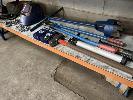 251 · BOLT CUTTERS 36, POST HOLE DIGGER, WELDING MASK, WHEEL & RIM, 16x6.50-8, TRAILER BEARING KITS, TYRE GAUGE & SLEDGE HAMMER, 1 x SHELF NO GST
