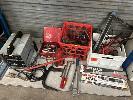 277 · ARC WELDER, CIG, EASY WELDER, 240V,, BOTTLE JACK, PIPE BENDER & FLARE TOOLS,, ASSORTED HAND TOOLS, ETC, 1 x SHELF NO GST