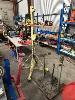 304 · BUILDERS PANEL LIFT, RAMDAY, HAND WICH, MOBILE, SIZE: 1800 x TO 3200mm (H), WITH 3 x ADJUSTABLE HEIGHT ROLLER STANDS