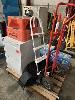355 · WORK STEP SACK TROLLEY,, 2 x JERRY CAN HOLDERS, MARKIE LADDER,, 2 DRAWER FILING CABINET, ETC, 1 x PALLET