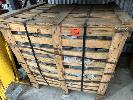 384 · SWIVEL CASTOR WHEELS, BLACK STEEL, HEAVY DUTY, 150mm QTY x 200 (APPROX), 1 x CRATE NO GST