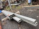 414 · 8 x LENGTHS, STEEL RHS, ASSORTED SIZES INCLUDING, 100 x 50, 70 x 50, LENGTHS UP TO 4000mm NO GST