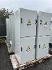 8 x HIGH VOLTAGE ELECTRICAL CABINETS FITTED WITH LARGE DIAMETER CABLE CONNECTORS,, TWIN PANEL, GREY STEEL, 700 x 700 x 2000mm(H), 4 x PALLETS