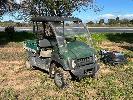 1 · KAWASAKI RTV MULE, SIDE BY SIDE, MOD: KAF400B, DOM: 2011/2012, HOURS: 3,144 SHOWING, PETROL ENGINE, 2WD, MANUAL TIPPER, (RUNS & DRIVES - NEW BATTERY)