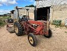 13 · INTERNATIONAL 385 TRACTOR 4 x 2, 3PTL, P.T.O., ROPS BAR, HYDRAULICS,, VARIABLE FRONT WHEEL TRACK, RUNS WELL, (NO PAPERS, NO OWNER'S MANUAL, NO SERVICE BOOKS)