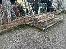 2 · 3 x STILLAGES OF OREGON TIMBER, ASSORTED LENGTHS, 100 x 38mm, (NOT STILLAGES)