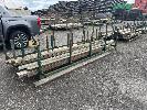 5 · 4 x STILLAGES OF OREGON TIMBER, ASSORTED LENGTHS, 125 x 50mm, (NOT STILLAGES)